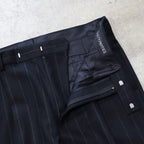 SINGLE BREASTED JACKET ( TYPE-8 ) &amp; TROUSERS #BLACK/GRAY STRIPE [24FW-WMO-SU08 / 24FW-WMP-TR23]