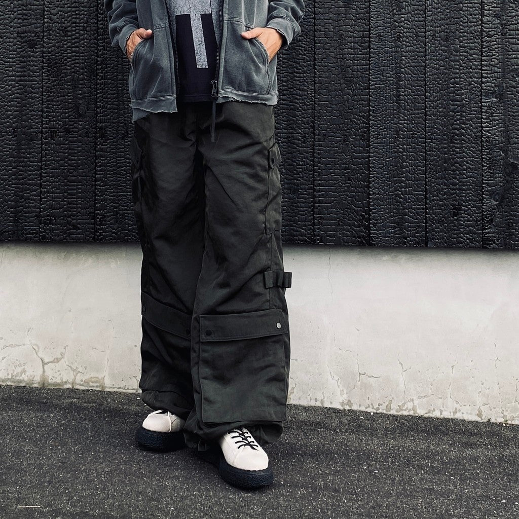 Twist Nylon Cargo Pants (HEAVY NYLON TWILL) #OLIVE [M-P4-PT10]