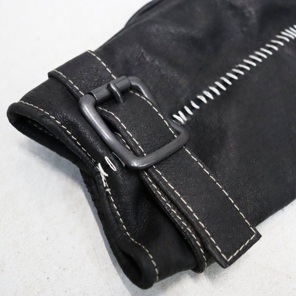 Artisan's Hand-stuffed (VEGETABLE TANNING PIG LEATHER) #BLACK [M-P4-AC2]
