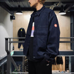 DENIM SHORT SHIRT JACKET #INDIGO [CES27JK11]