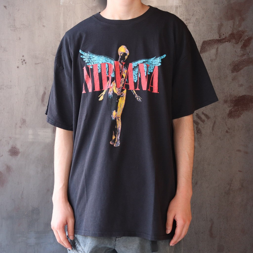 「NIRVANA」T卹 #黑色 [tl23s044]