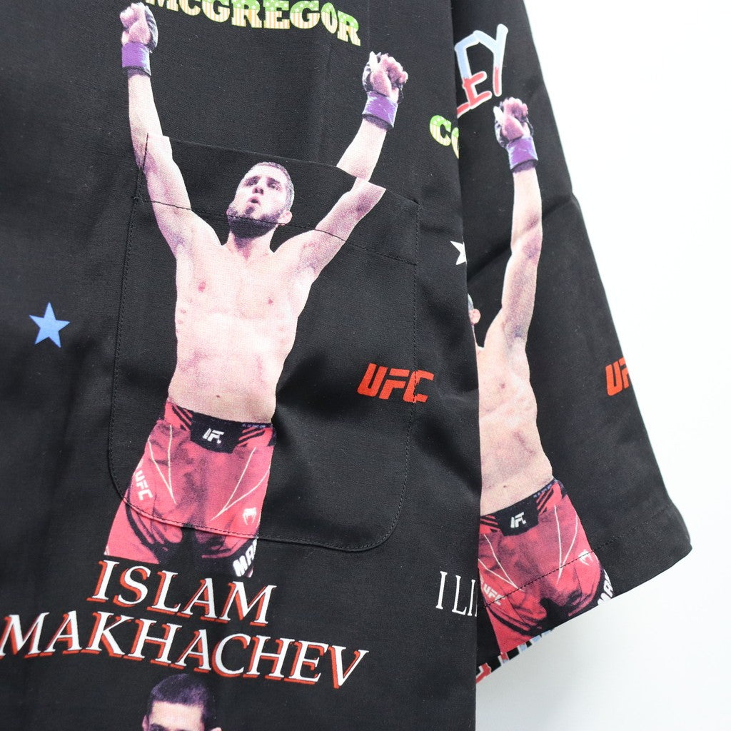 UFC | S/S HAWAIIAN SHIRT ( TYPE-1 ) #BLACK [UFC-WM-HI01]