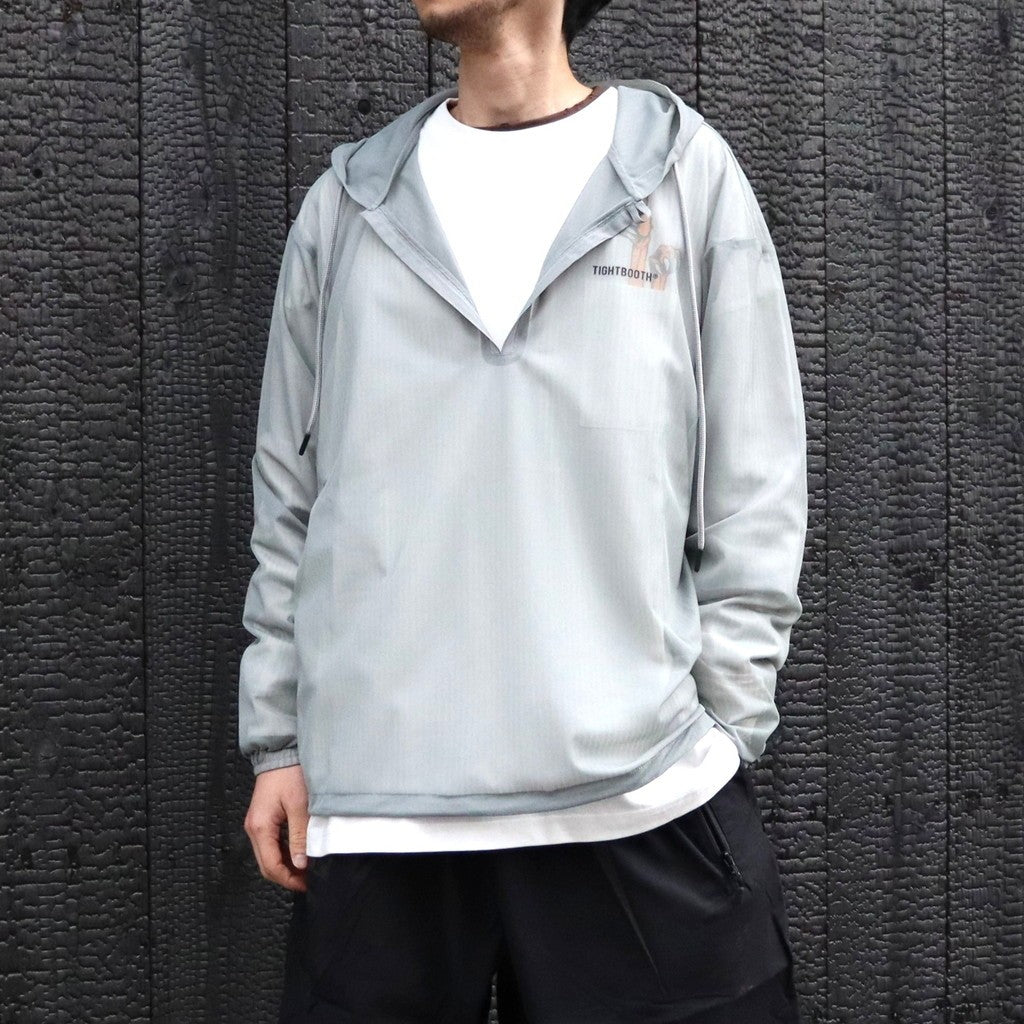 LABEL LOGO SHEER PARKA #Gray [SS26-JK06]