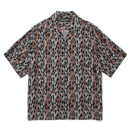 LEOPARD HAWAIIAN SHIRT S/S #GRAY [25SSE-WMS-HI03]