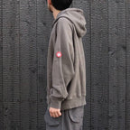 SOLID BIG HEAVY HOODY #KHAKI [CES29CS07]