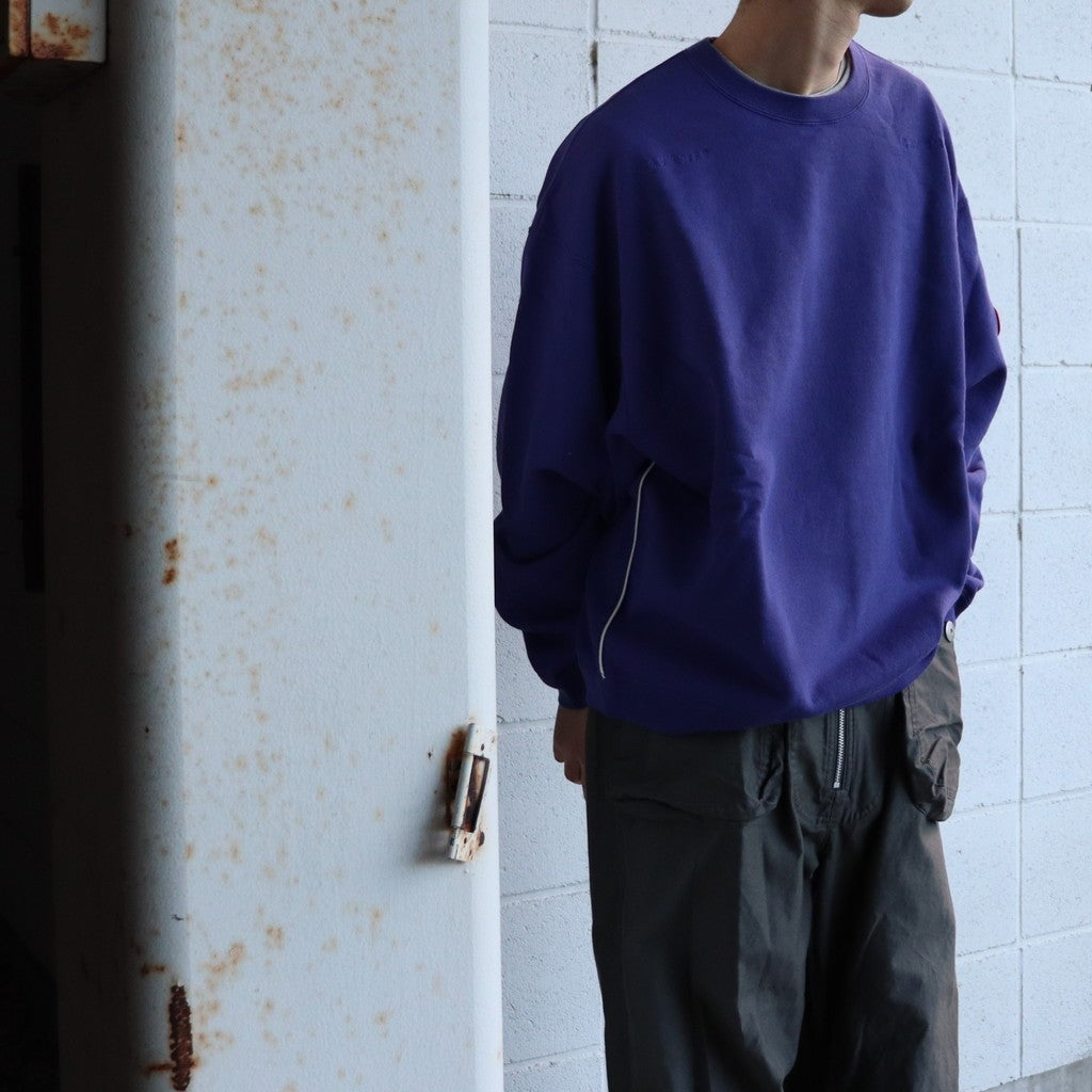純色寬鬆圓領衫 #紫色 [CES28CS12]