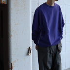 純色寬鬆圓領衫 #紫色 [CES28CS12]