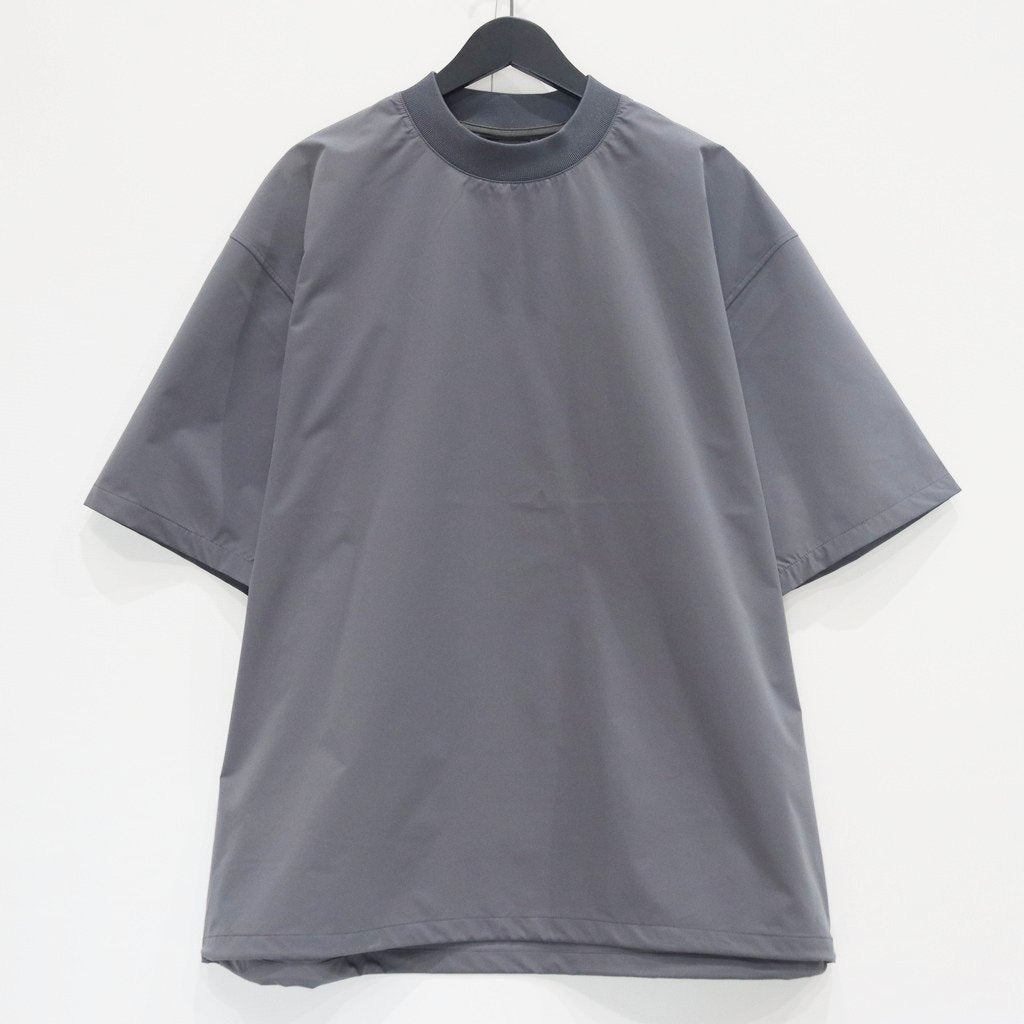 TECH MOCK NECK S/S TEE #CHARCOAL [BE-63025]