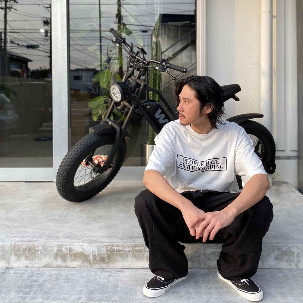 PEOPLE HATE SKATE T-SHIRT #WHITE [SS24-T12]