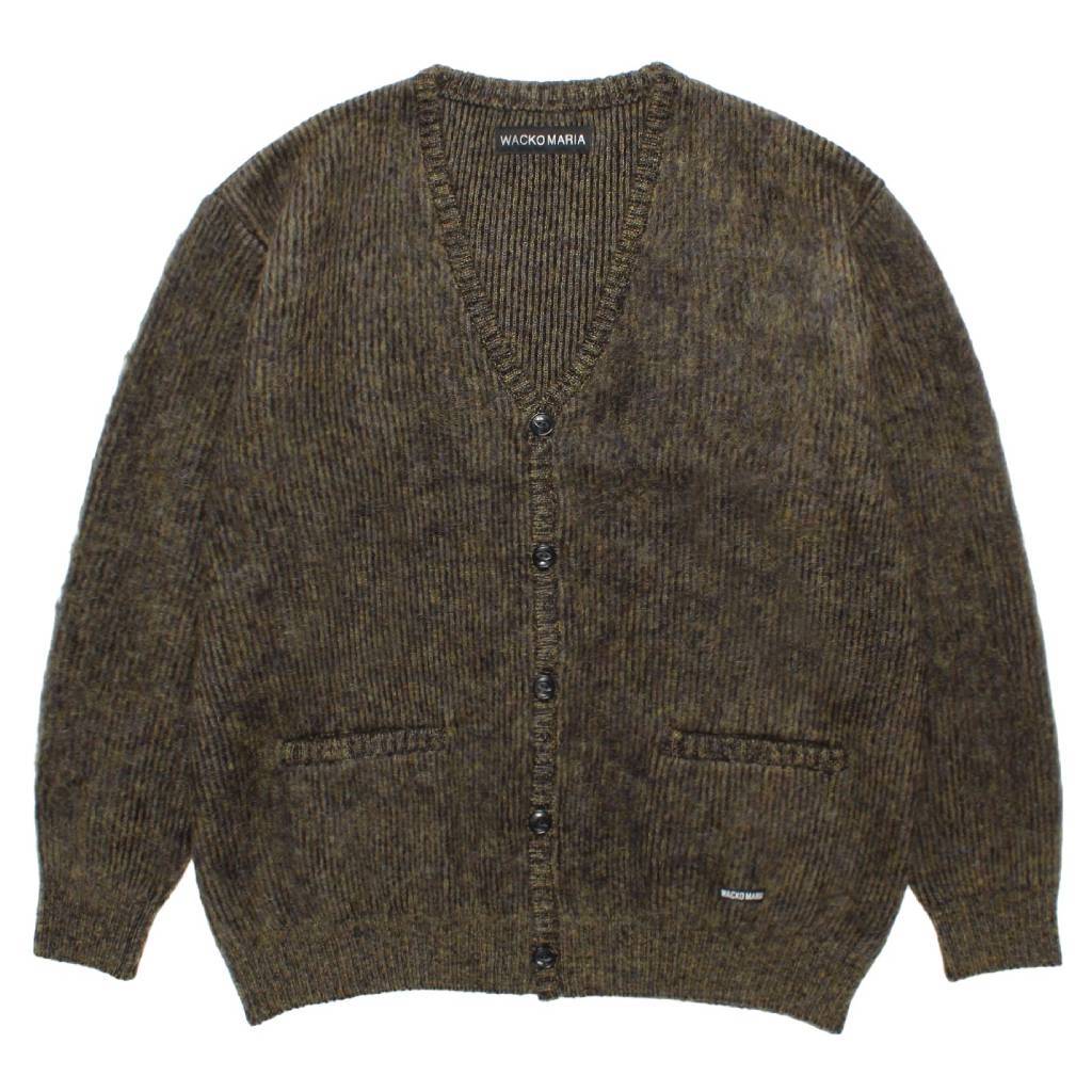 MIX MOHAIR CARDIGAN #KHAKI [26FW-WMK-KN04]