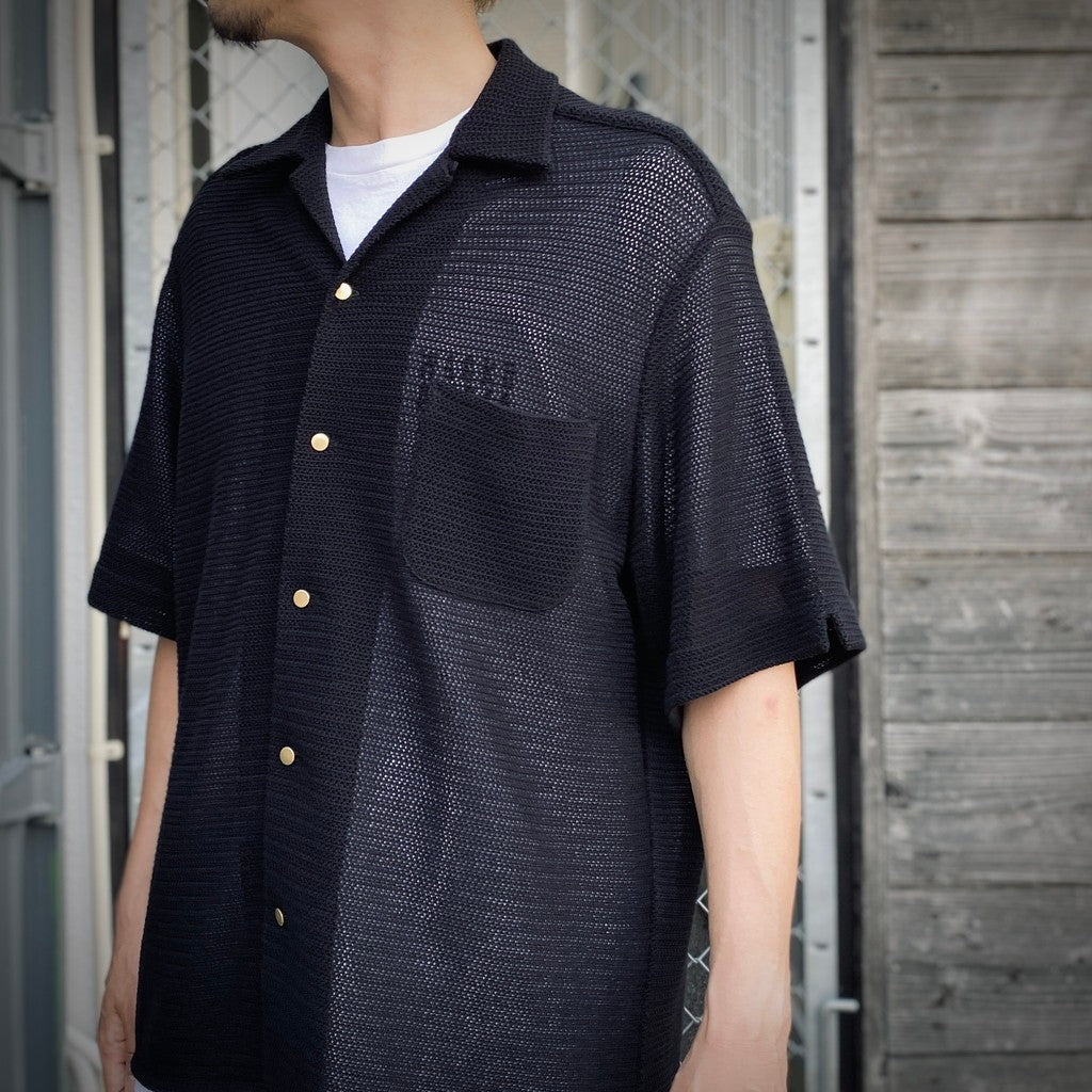 KNIT SHIRT #BLACK [25SS-WMK-KN24]_WACKO MARIA | ワコマリア