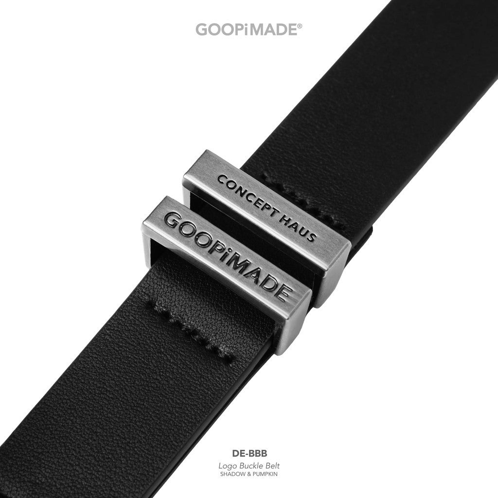 DE-BBB Logo Buckle Belt #Shadow & Pumpkin [GOOPI-26SS-MAY-02]