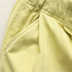 2TUCK WIDE CUT&SEW PANTS #L-YELLOW [AY-1027]
