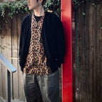 LEOPARD HAWAIIAN SHIRT S/S #BROWN [25SSE-WMS-HI03]