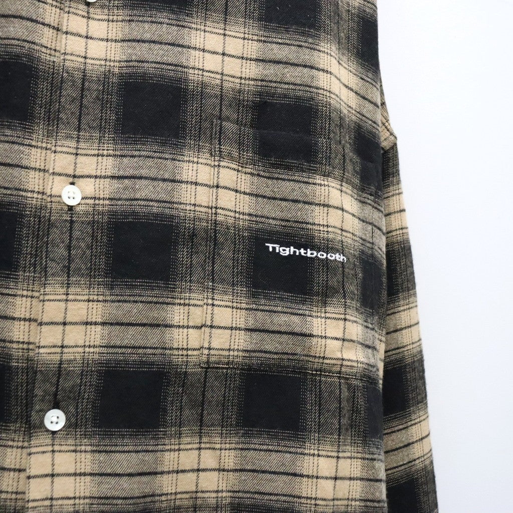 PLAID FLANNEL L/S SHIRT #Black x Beige [FW26-S02]