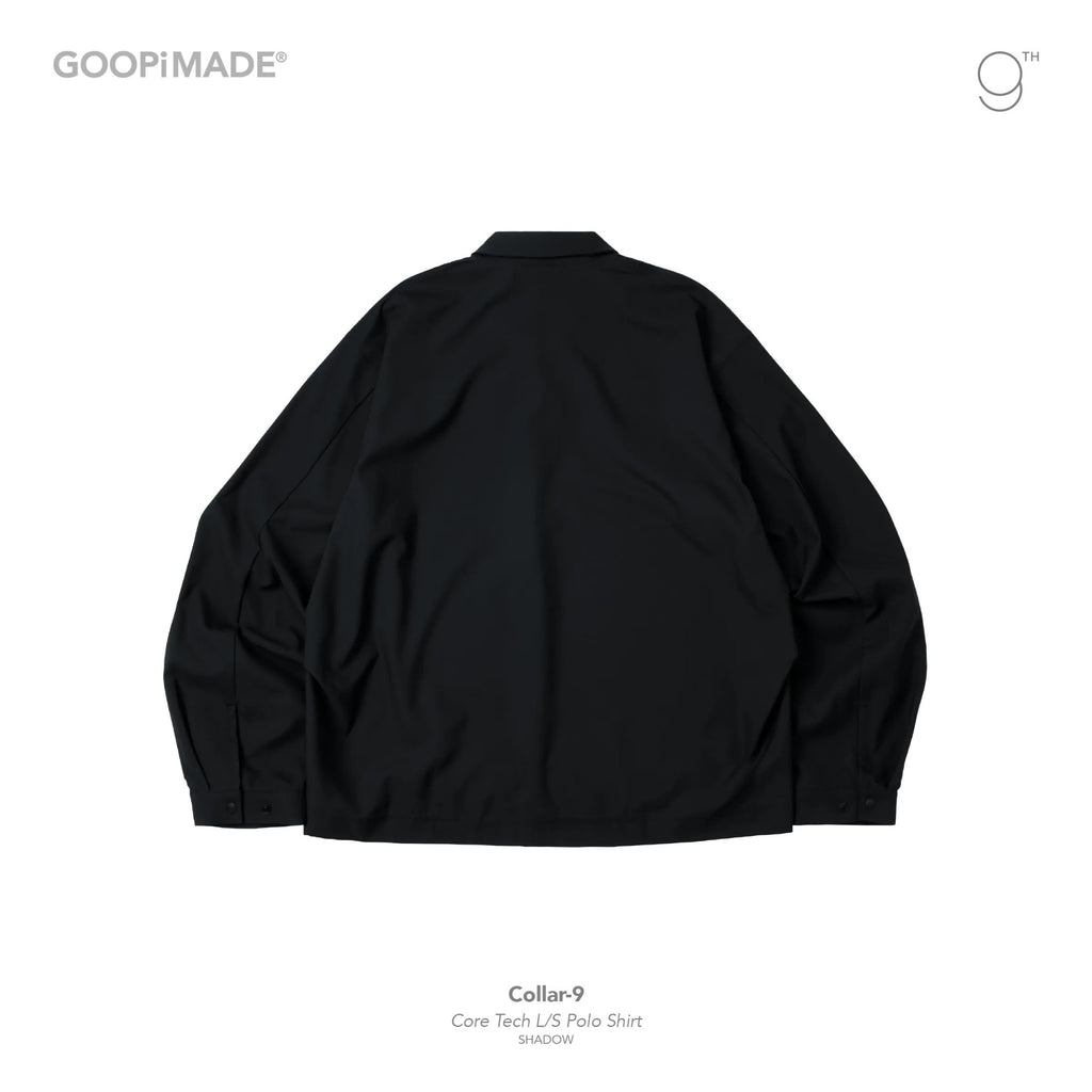 Collar-9 Core Tech 長袖 Polo 衫 #Shadow [GOOPI-25AW-OCT-03]