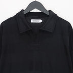 RIDGE BORDER OPEN POLO #Black [SS25-S06]