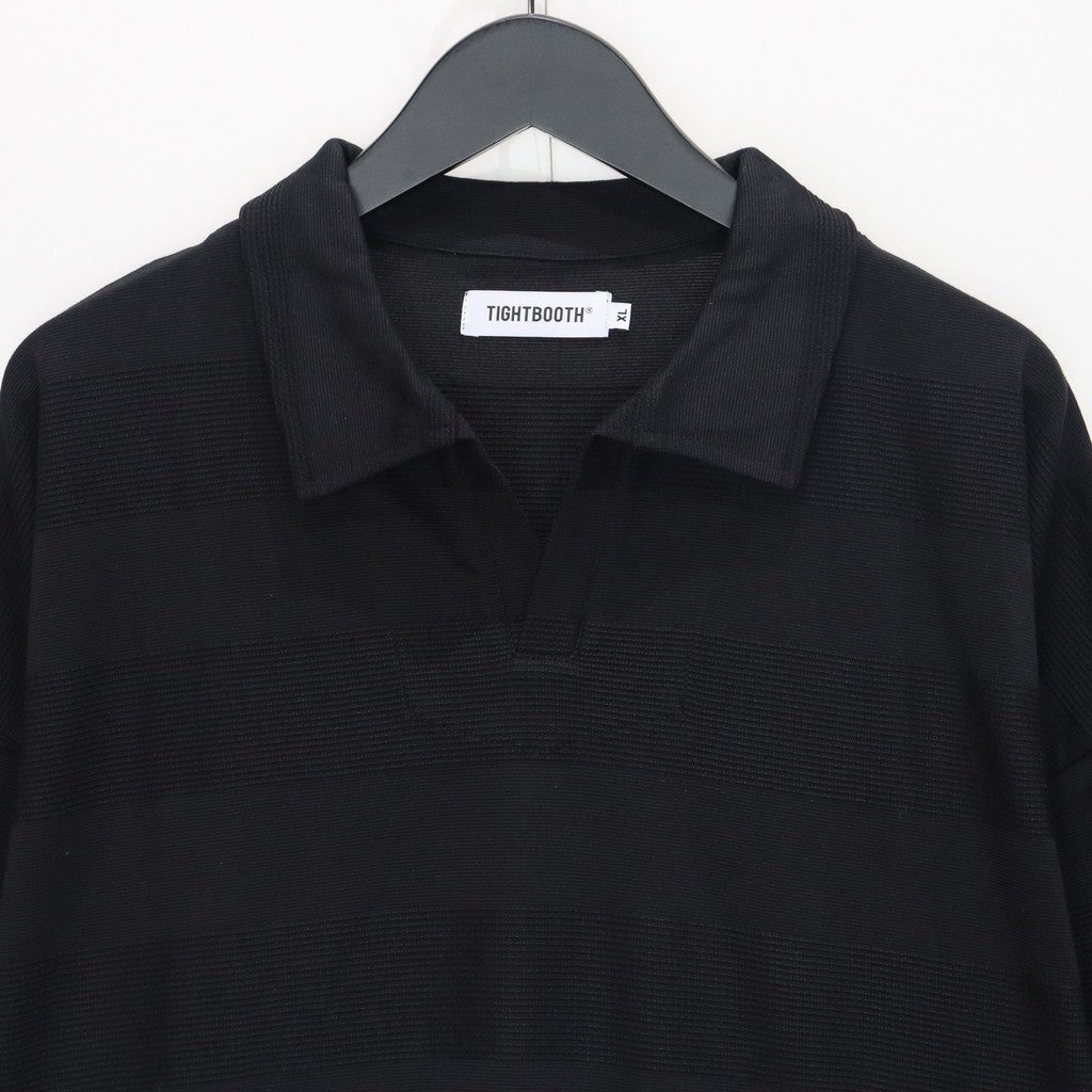 RIDGE BORDER OPEN POLO #Black [SS25-S06]