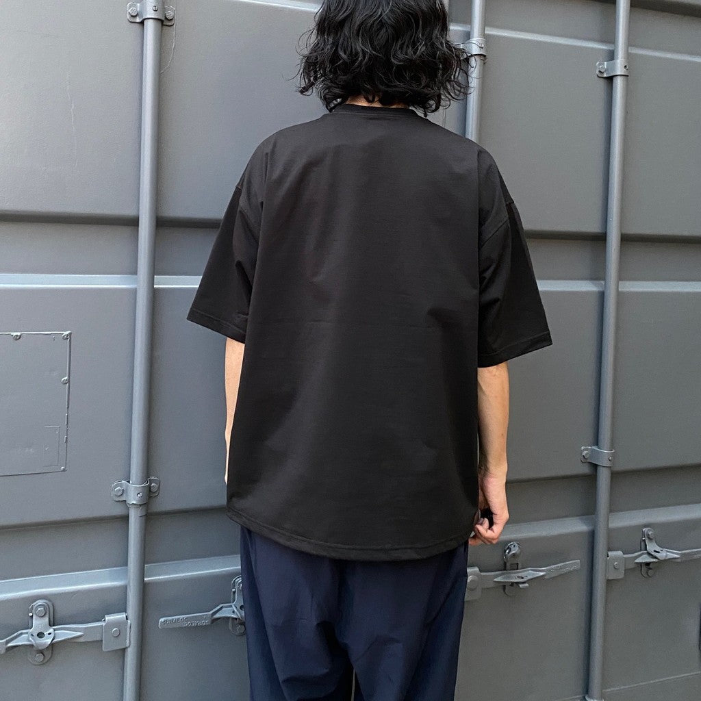 TECH DRAWSTRING S/S TEE #BLACK [BE-41024]