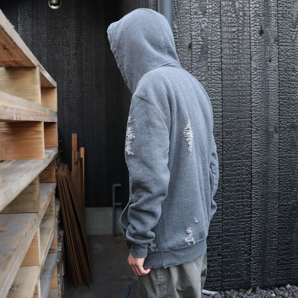 WORN-OUT 「RHCP ASTERISK」 HOODY #CHARCOAL [tl24f042]