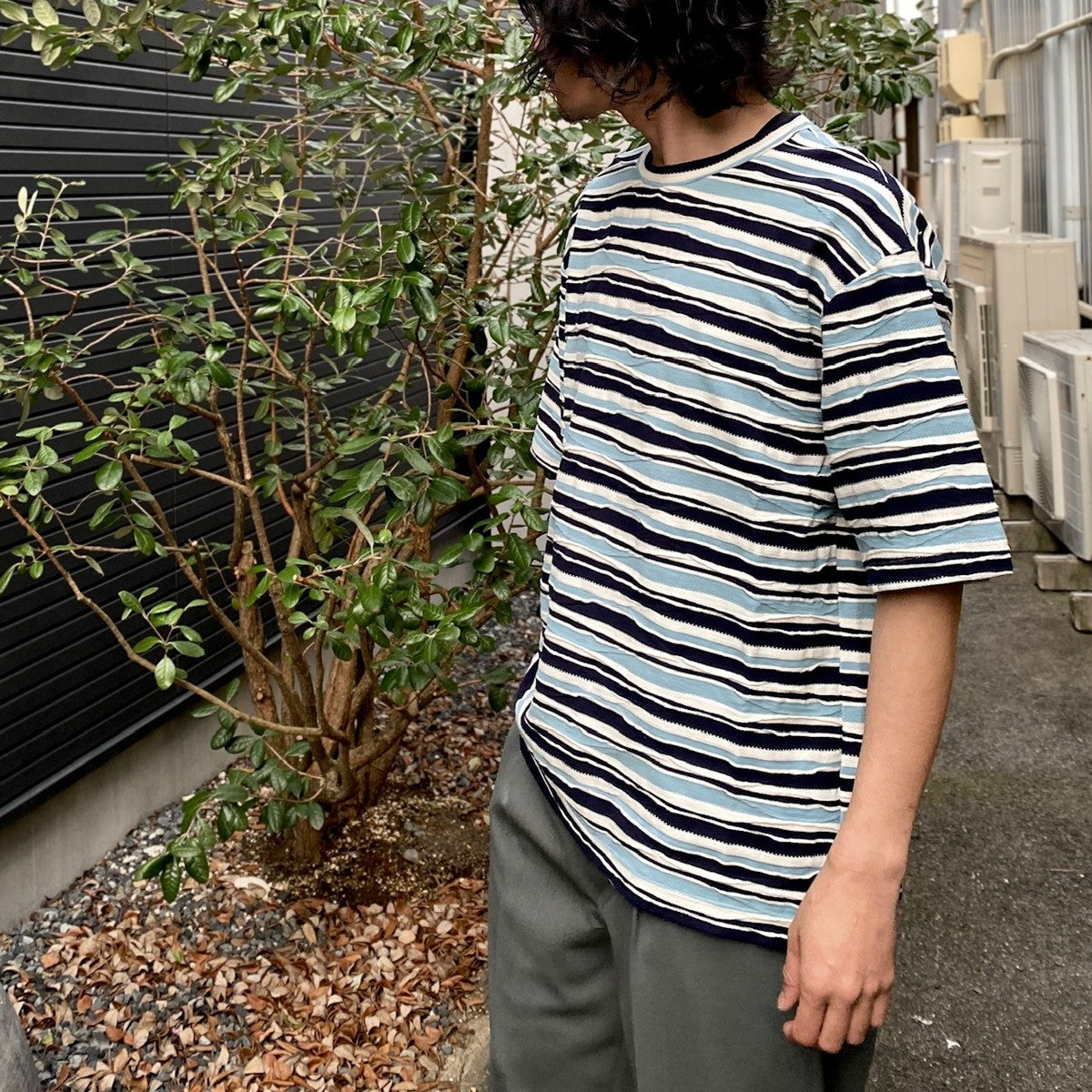 邊框 T 卹 #NAVY [SC2410-CT05]