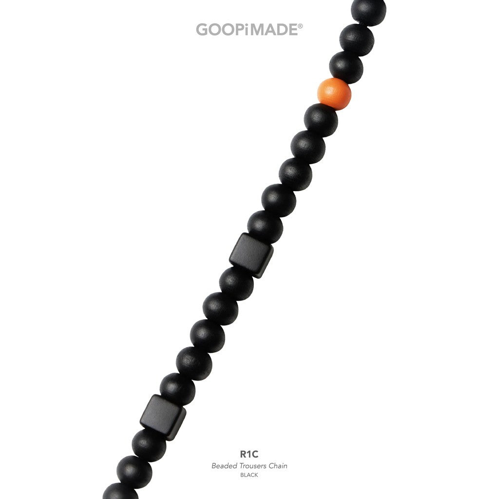R1C Beaded Trousers Chain #Black [GOOPI-26AW-SEP-04]