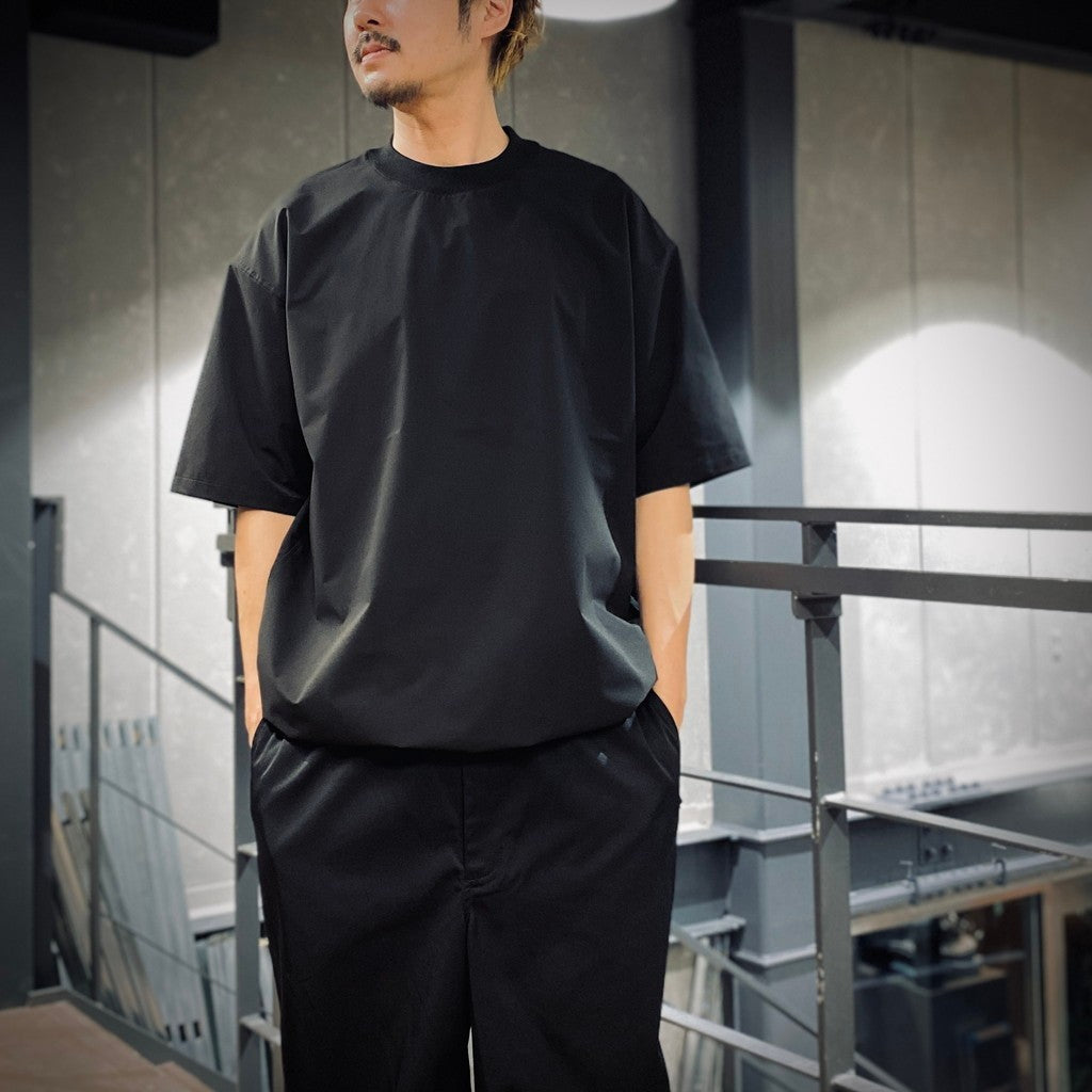 TECH MOCK NECK S/S TEE #BLACK [BE-63025] – cocorozashi