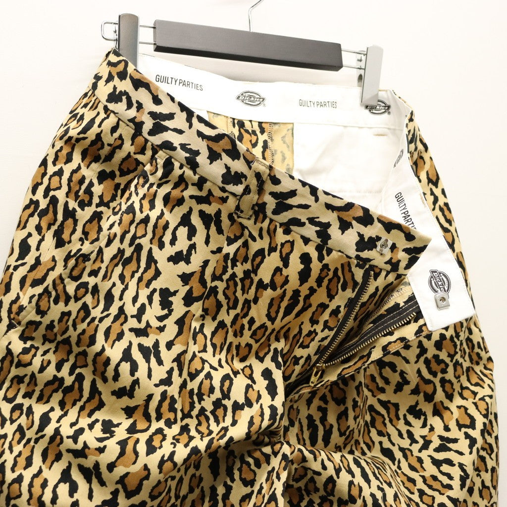 DICKIES | LEOPARD PLEATED SHORT TROUSERS #BEIGE [26SS-WMP-DC03]