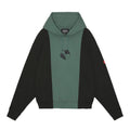 PANELED TWO TONE HOODIE #GREEN [CES25CS14]