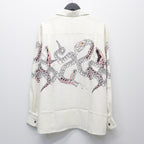 夏威夷長袖襯衫（4 型）#白色 [25FW-WMS-HI04]