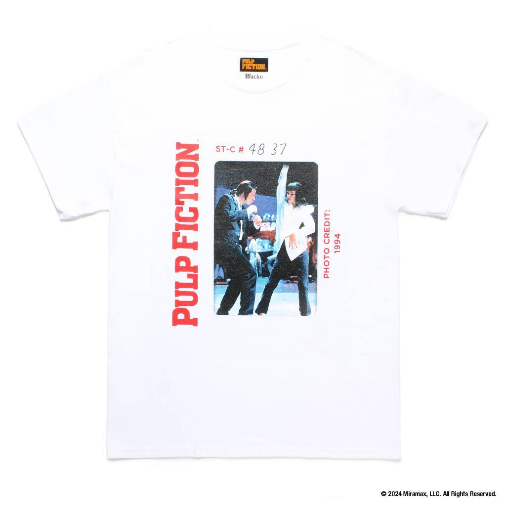 PULP FICTION | CREW NECK T-SHIRT ( TYPE-3 ) #WHITE [PF-WM-TEE05]