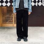 Corduroy Baggy Jeans #Black [SD26F-PT06]