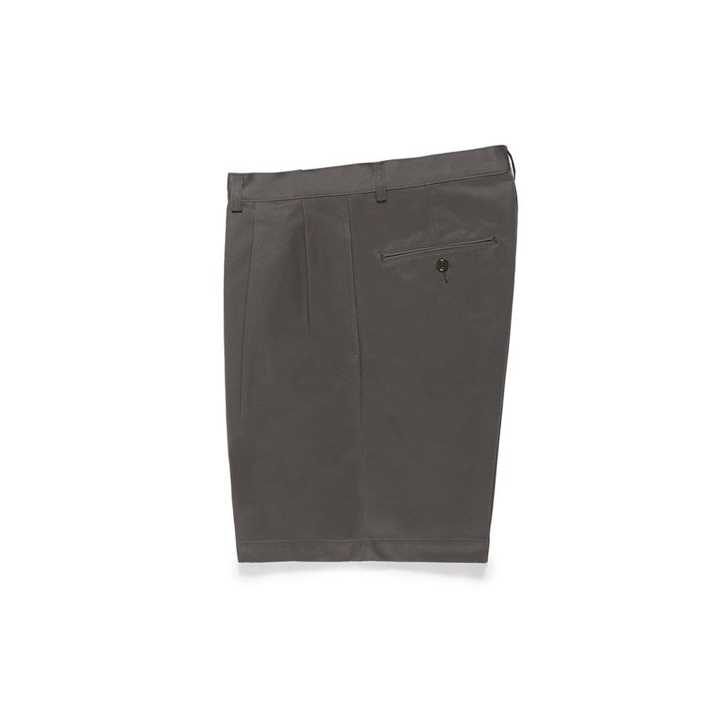 DOUBLE PLEATED CHINO SHORT TROUSERS #GRAY [24SS-WMP-PT12]