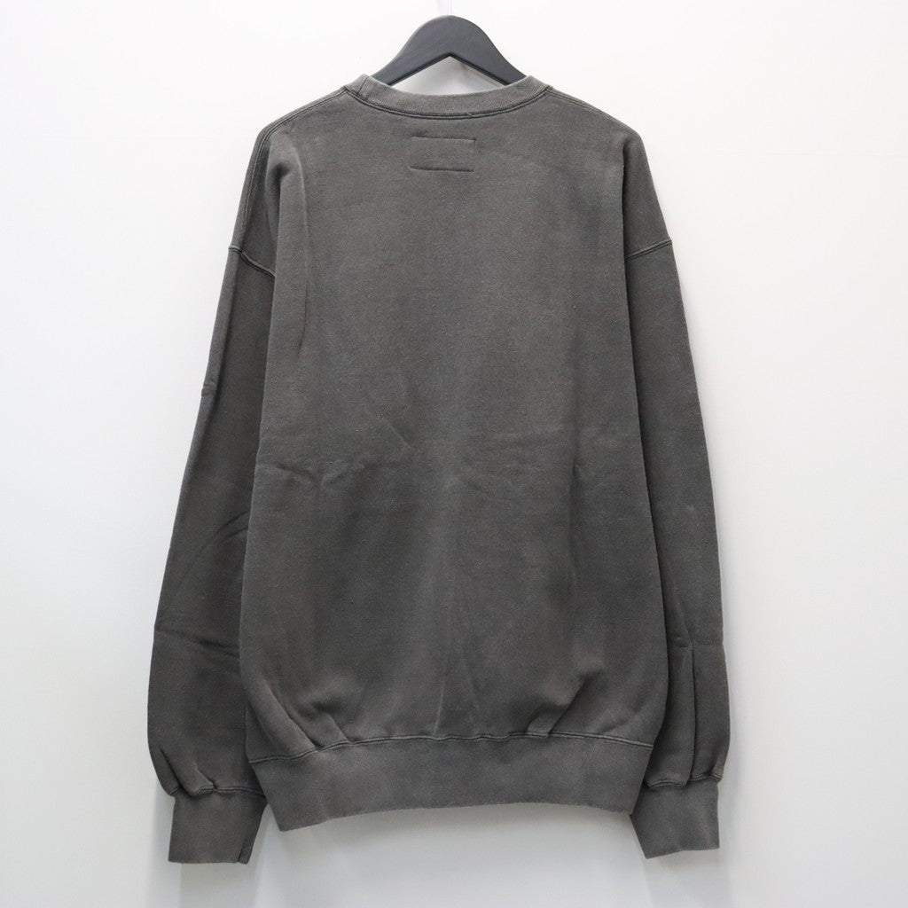 WASHED MIDDLE WEIGHT CREW NECK SWEAT SHIRT ( TYPE-1 ) #GRAY [26FWE-WMC-SS03]