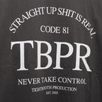 STRAIGHT UP S/S T-SHIRT #Charcoal [SS26-T04]