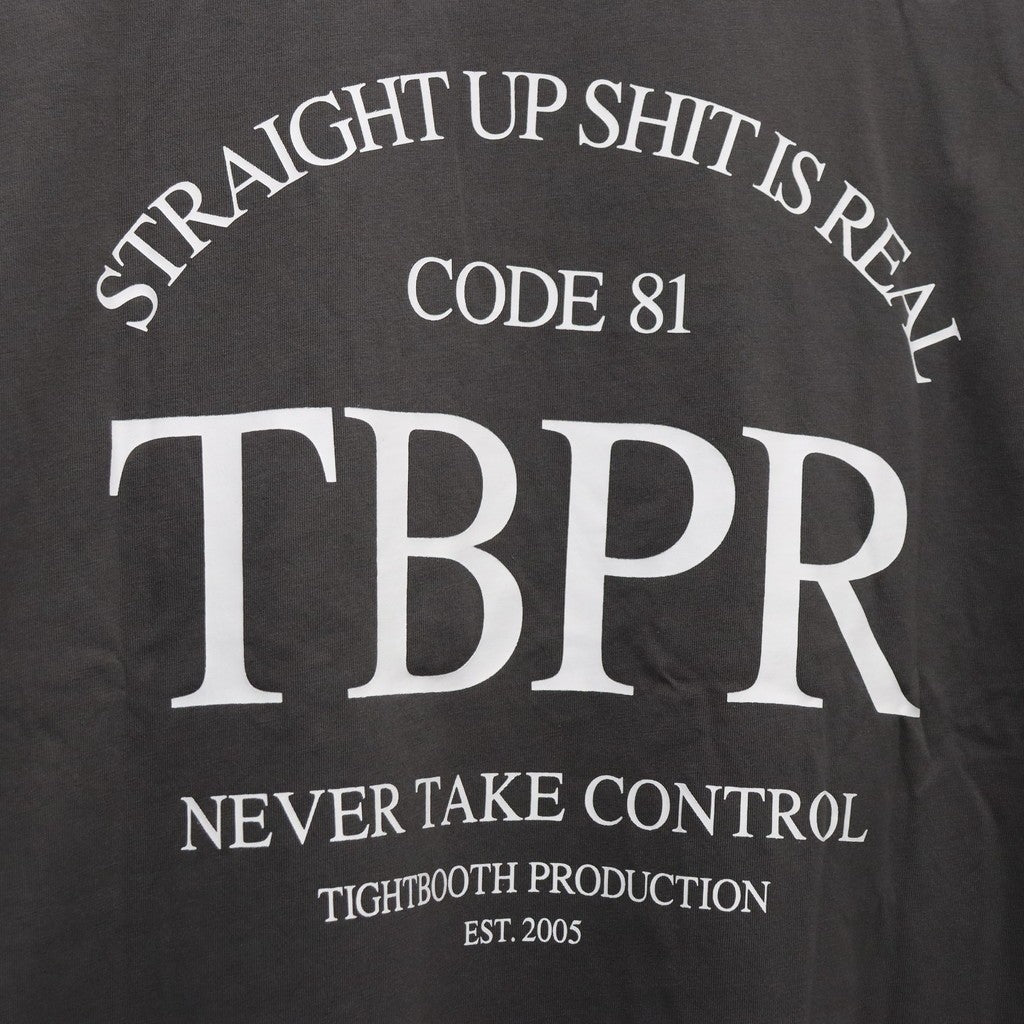 STRAIGHT UP S/S T-SHIRT #Charcoal [SS26-T04]