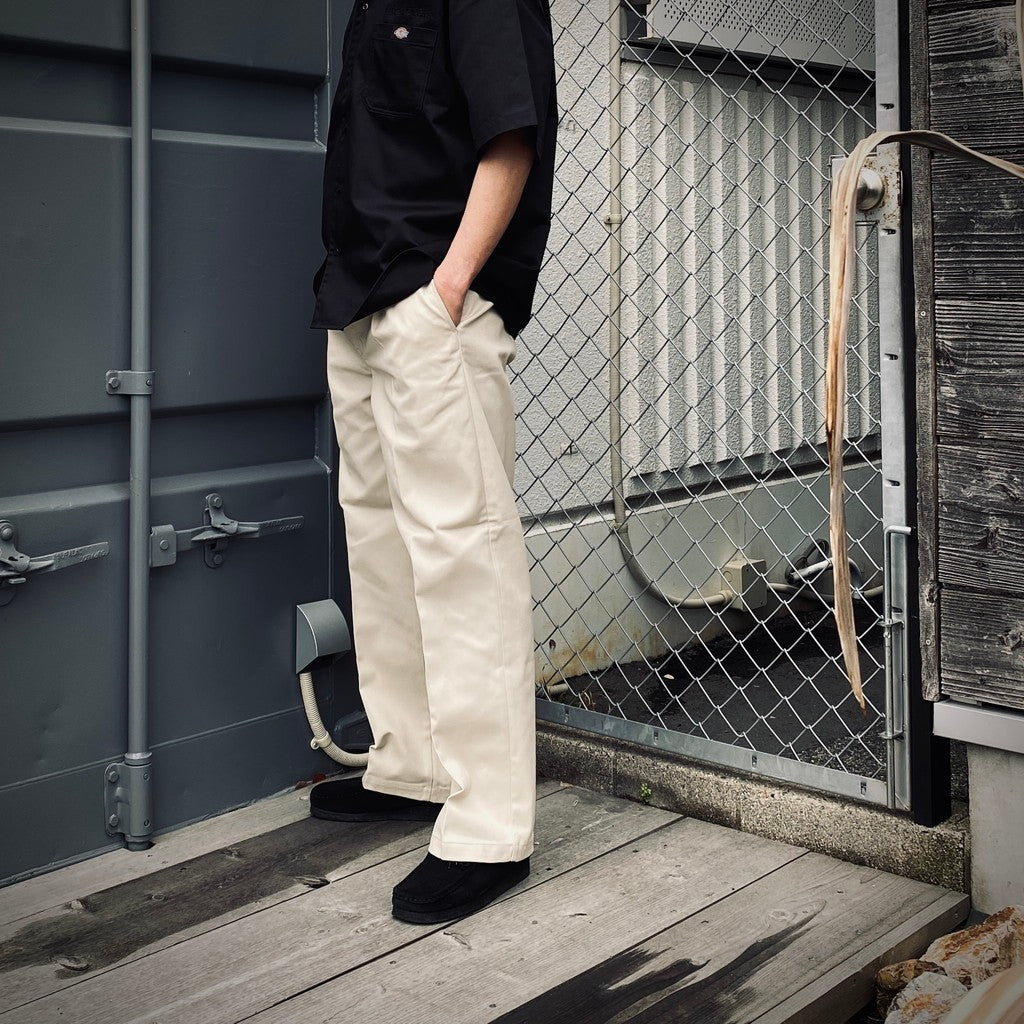 迪克斯 | 褶襉長褲 #米白色 [25SS-WMP-DC01]