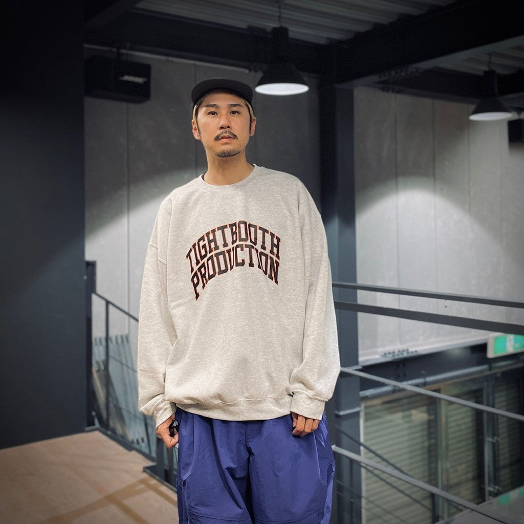 COLLEGE CREW SWEAT SHIRT #Ash [SS25-SW06]