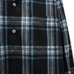 PENDLETON | WOOL OMBRE CHECK OPEN COLLAR SHIRT L/S ( TYPE-3 ) #BLUE / WHITE [26FW-WMS-PE03]