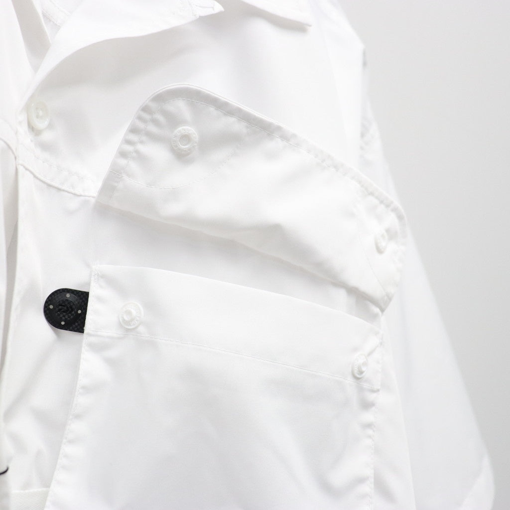 TECH MULTI TOOL POCKET SHIRT S/S SOLID #WHITE [BE-86026]