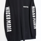 水洗重磅圓領長袖T卹（1型）#黑色 [25SS-WMT-LT01]