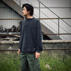 黑色高領運動衫 [GH5F006]