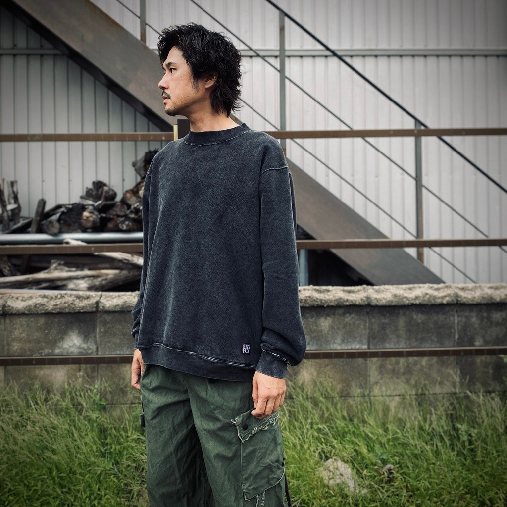 黑色高領運動衫 [GH5F006]