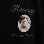 ELLEN VON UNWERTH | WASHED HEAVY WEIGHT CREW NECK T-SHIRT ( TYPE-2 ) #BLACK [EVU-WM-WT02]