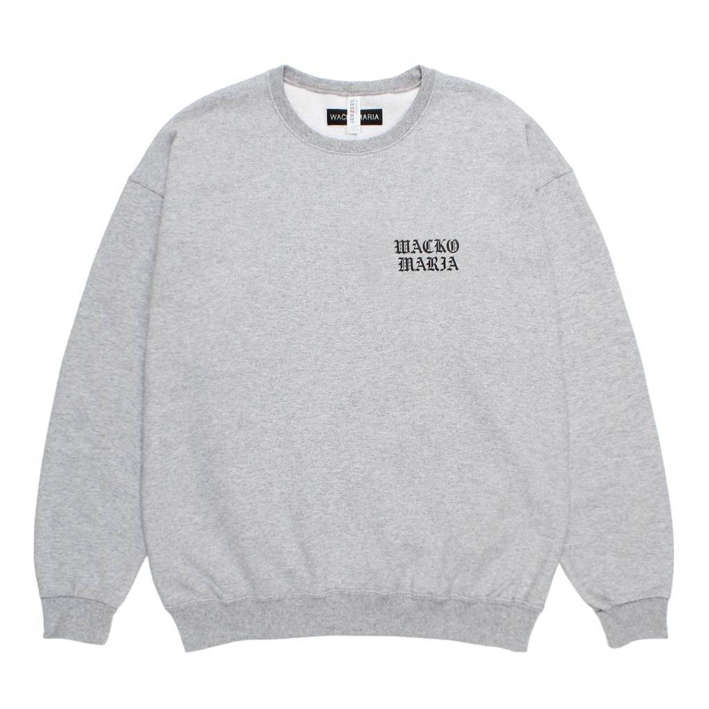 CREW NECK SWEAT SHIRT ( TYPE-1 ) #GRAY/BLACK [26SSE-WMC-SS06]