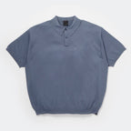 TECH KNIT POLO S/S #SMOKE BLUE [BE-43026]