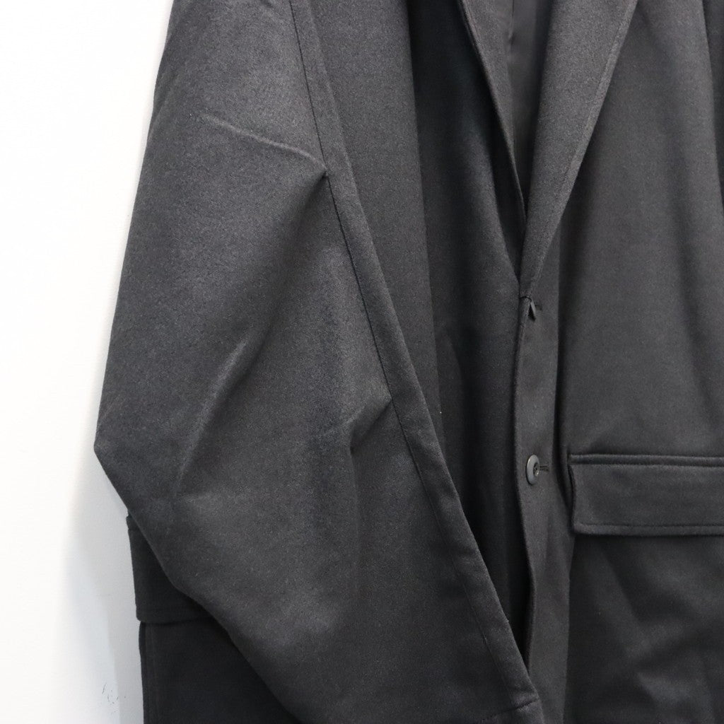 TECH LOOSE 2B JACKET FLANNEL #CHARCOAL [BJ-32026W]