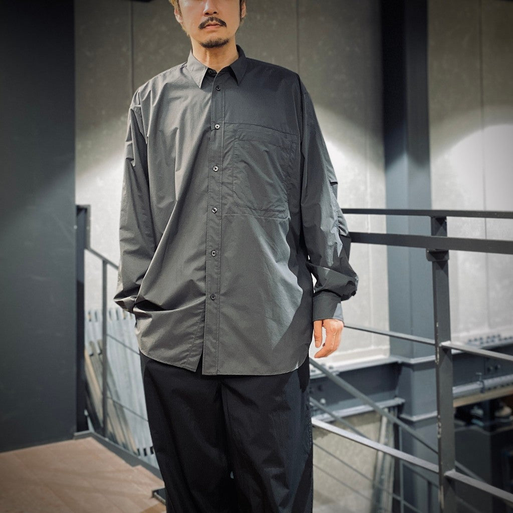 TECH TRAVEL SHIRT #CHARCOAL [BE-64025]