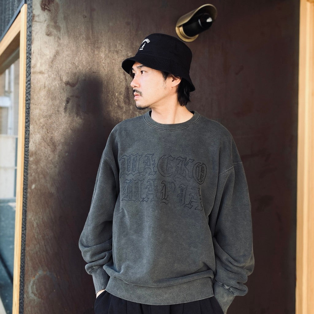 KANGOL | WASHED BUCKET #BLACK [26SS-WMA-HA01]