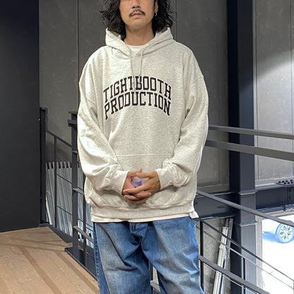 COLLEGE HOODED SWEAT SHIRT #ASH [FW24-SW05]